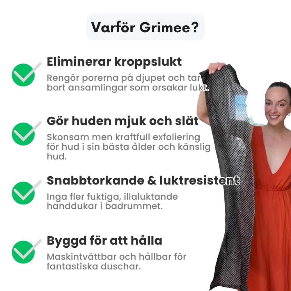 Grimee™ Exfolierande Antibakteriell Duschhandduk