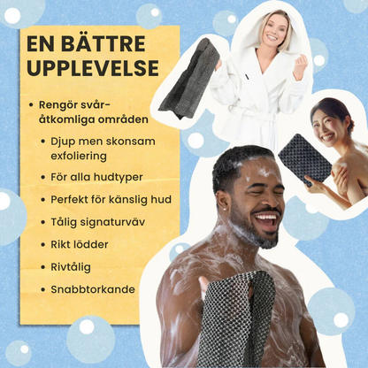 Grimee™ Exfolierande Antibakteriell Duschhandduk